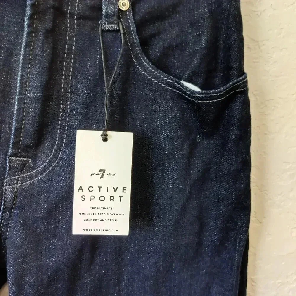 7 For All Mankind Straight‎ Leg Dark Wash Blue jeans Size 31X34 Active Sport